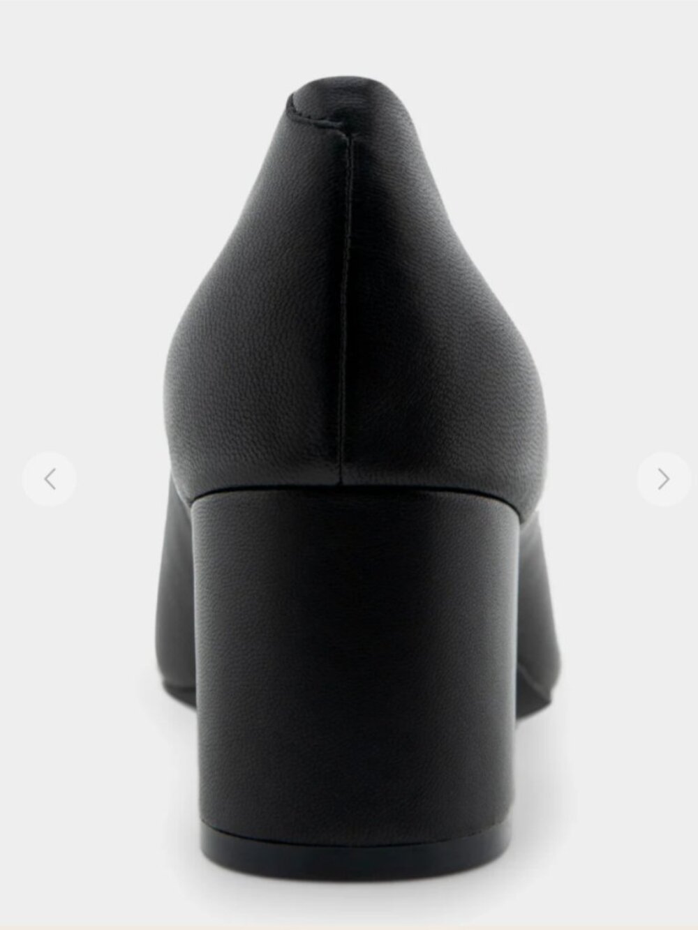 NWT Aerosoles Ebel Black Leather Mid Heel Pump Size 8.5 Wide - Picture 11 of 12